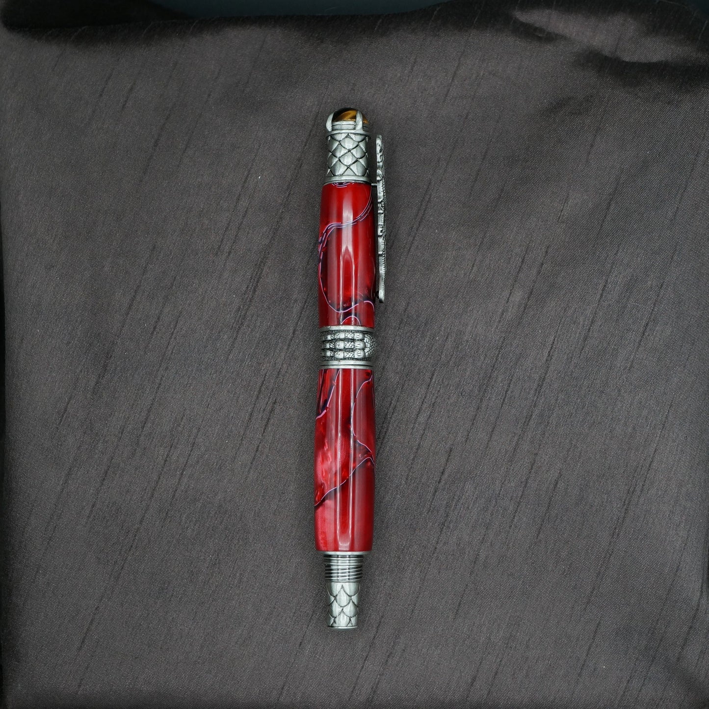 Dragon Rollerball Pen in Antique Pewter