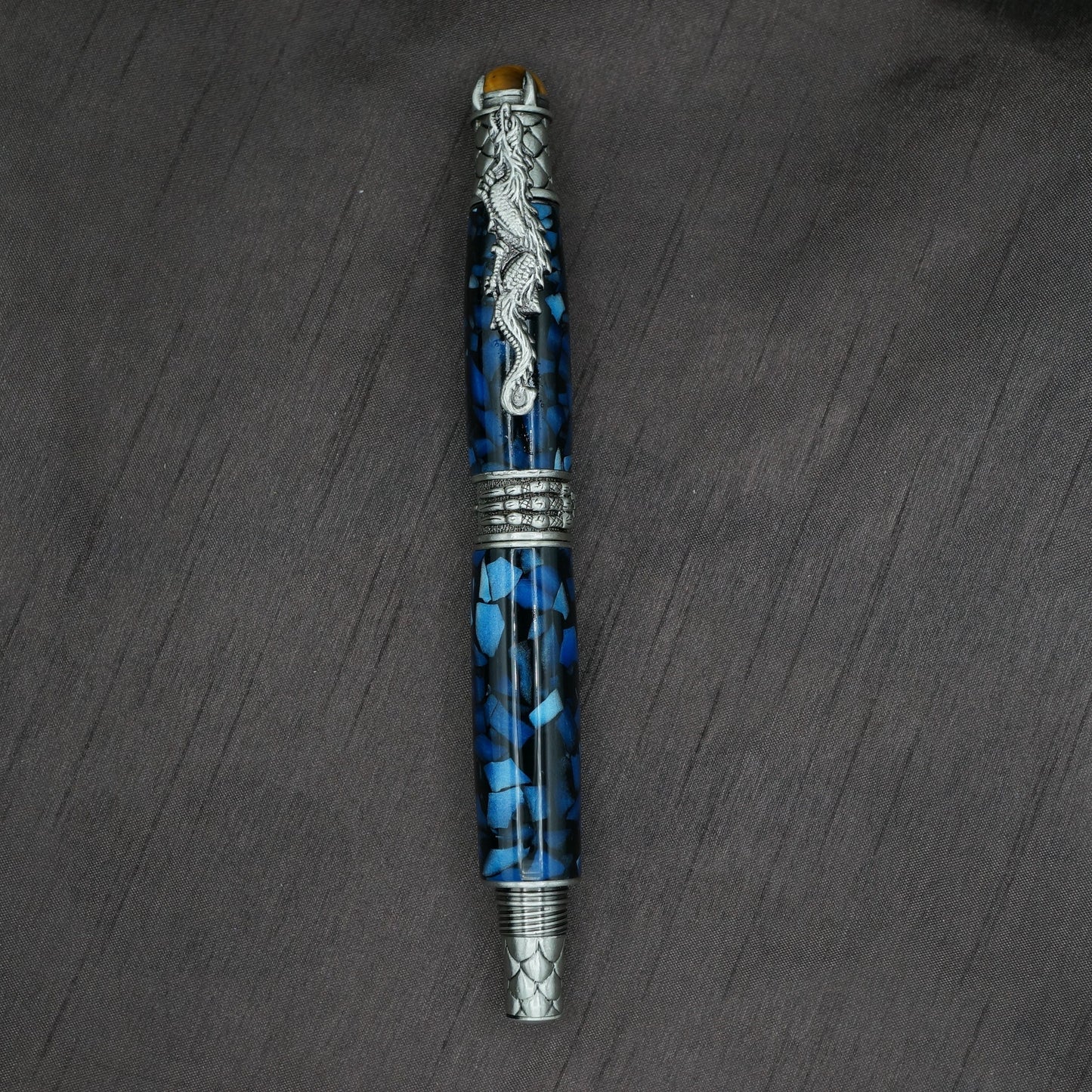 Dragon Rollerball Pen in Antique Pewter