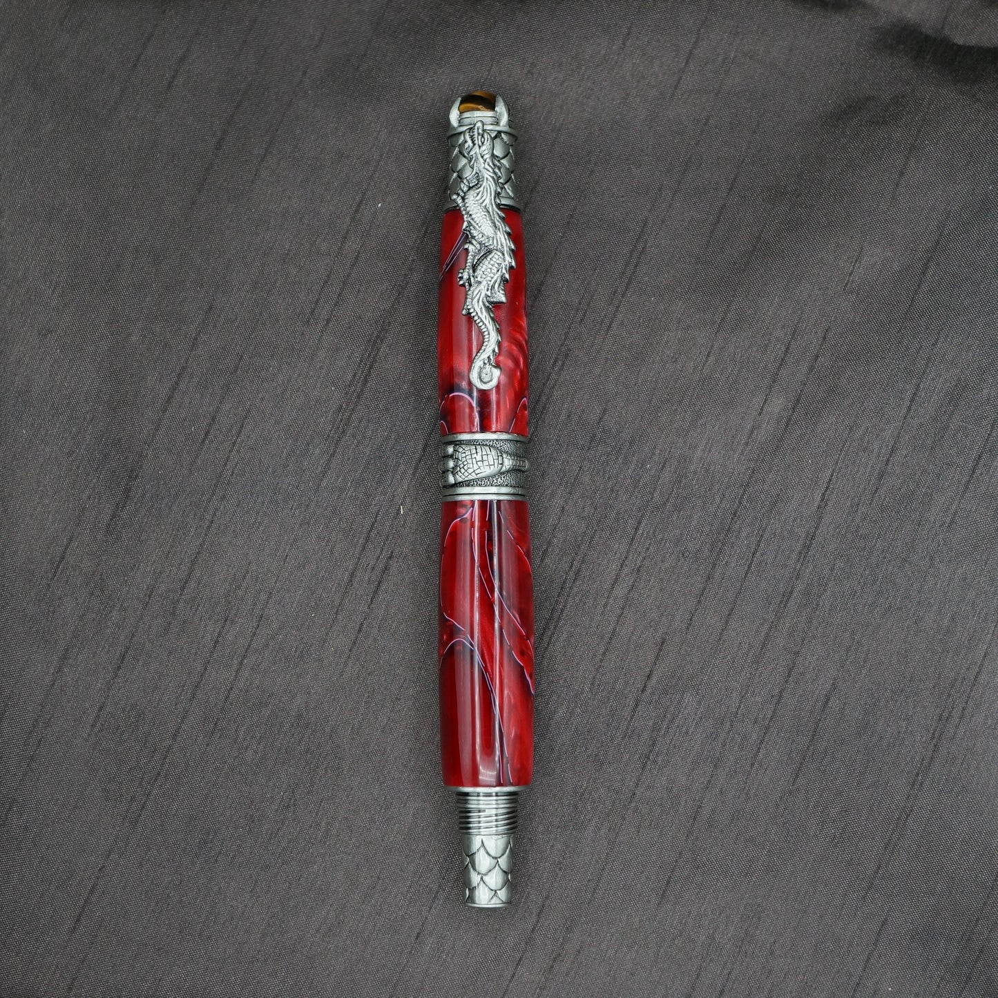 Dragon Rollerball Pen in Antique Pewter