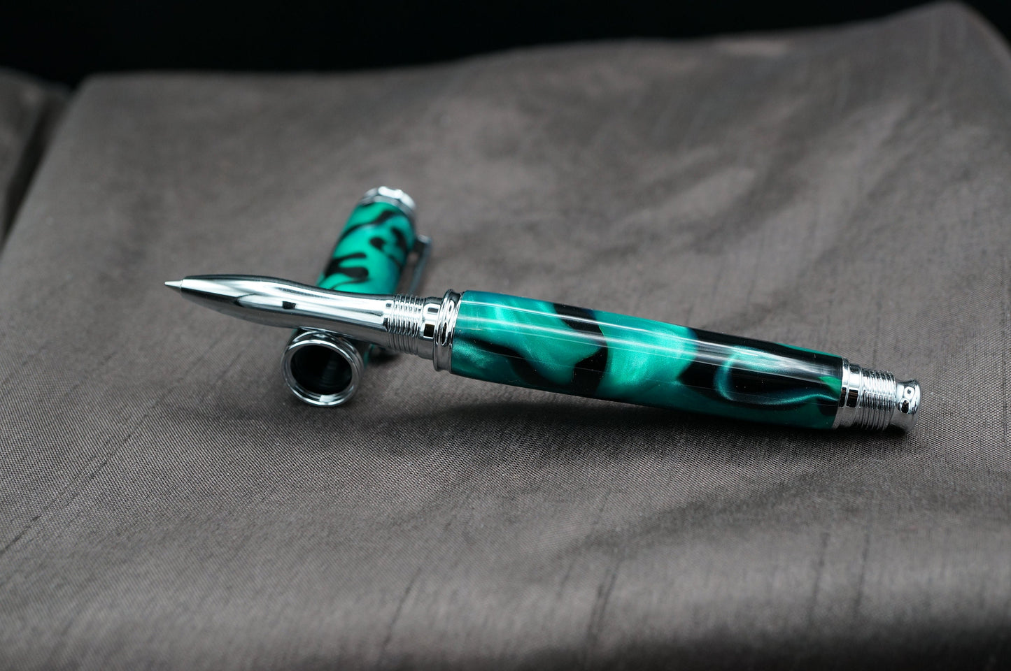 Elegant rollerball pen in variety of finishes